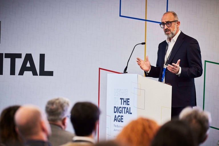 Jon Slade CEO of Financial Times speaking at News in the Digital Age